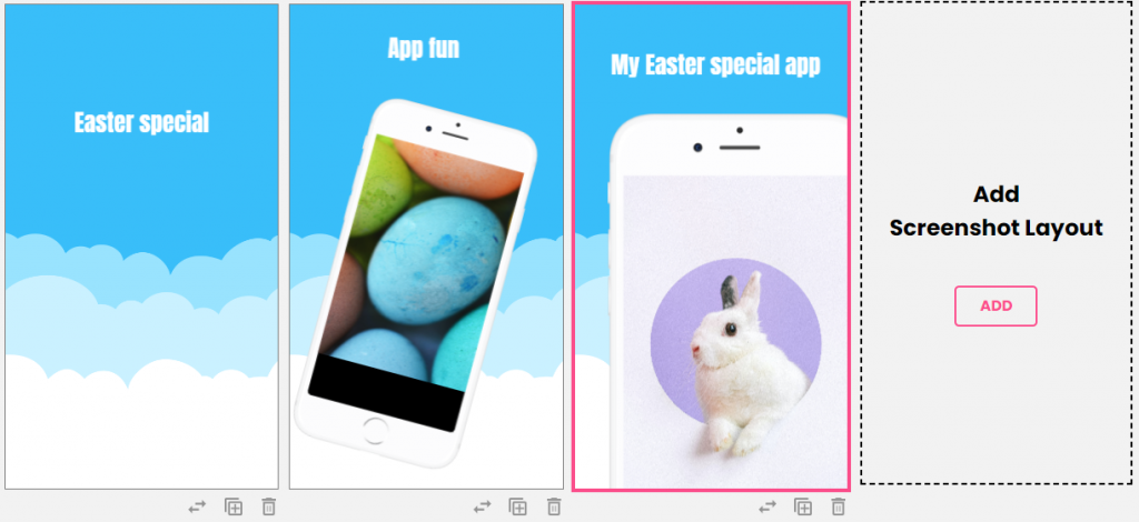 Easter app screenshots with LaunchMatic