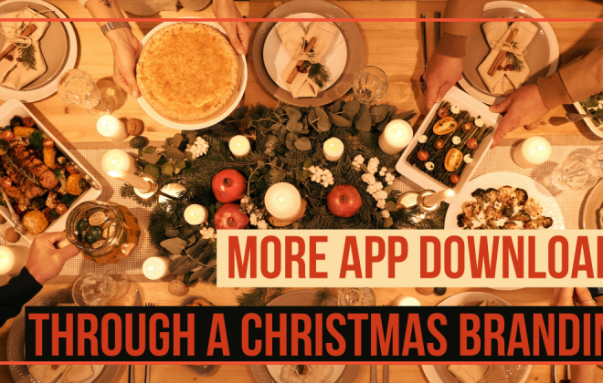 App downloads with a Christmas branding